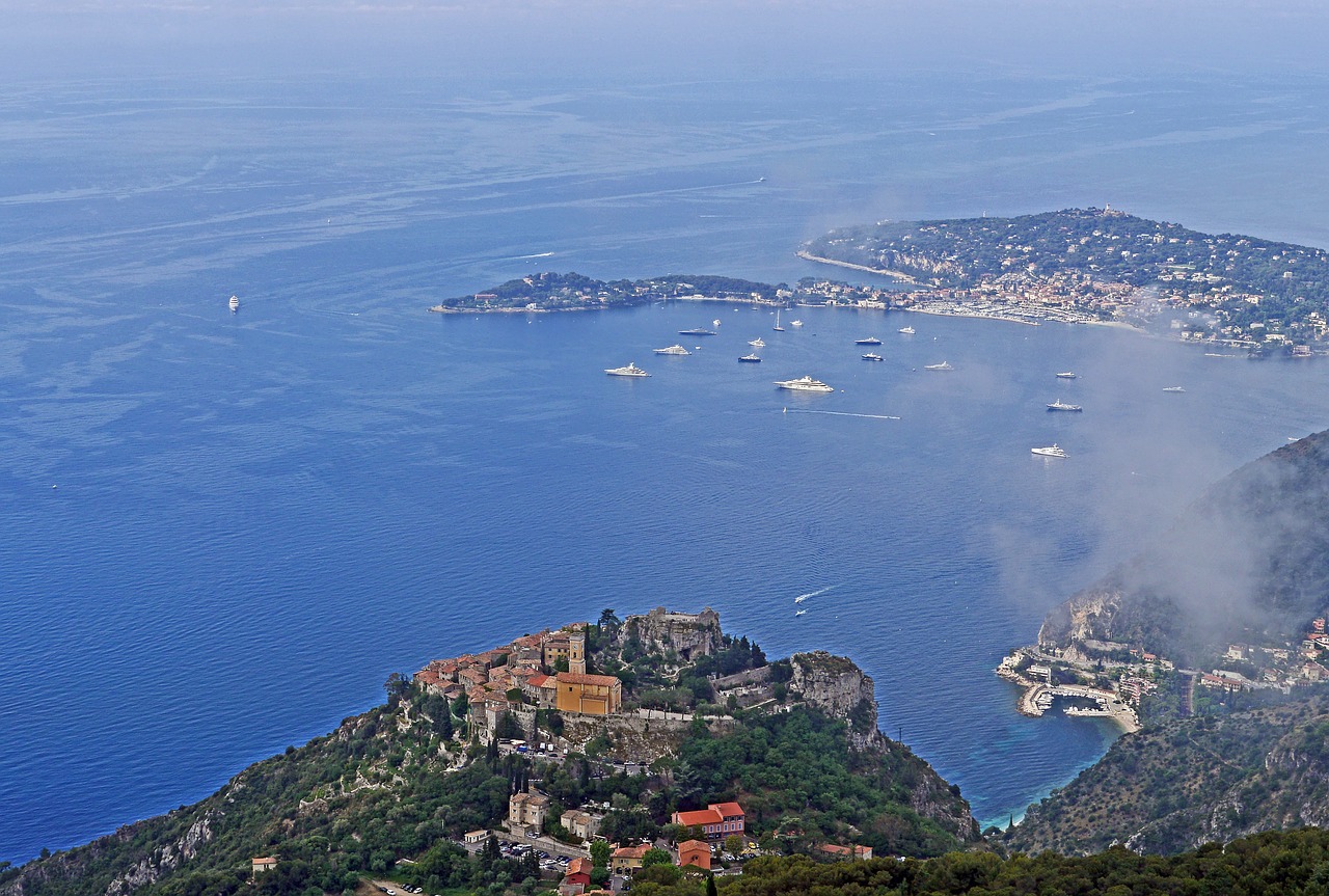 Eze Slėnis, Côte Dazur, Dangtelis Ferrat, Viduržemio Jūros, Į Pietus Nuo Prancūzijos, Gražus, Monaco, Éze, Rokas, Sugadinti