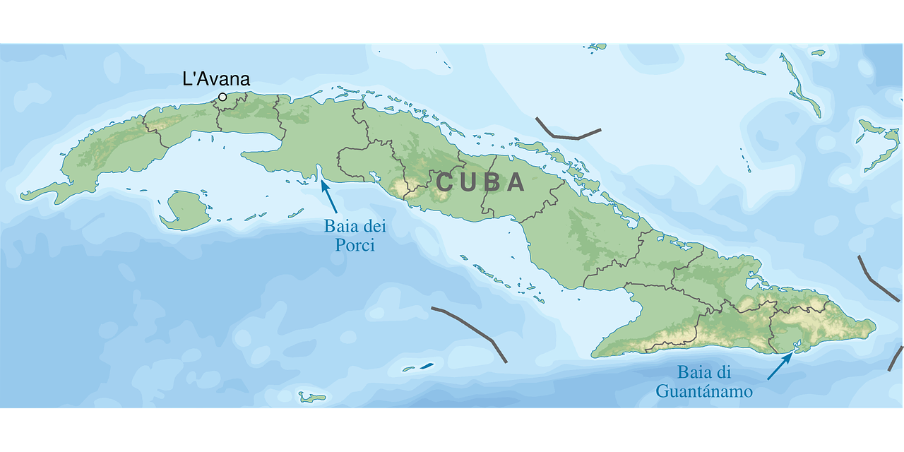 Kiaulių Pakrantė, Kuba, Žemėlapis, Geografija, Kartografija, Sala, Castro, Revoliucija, Havana, Kubos
