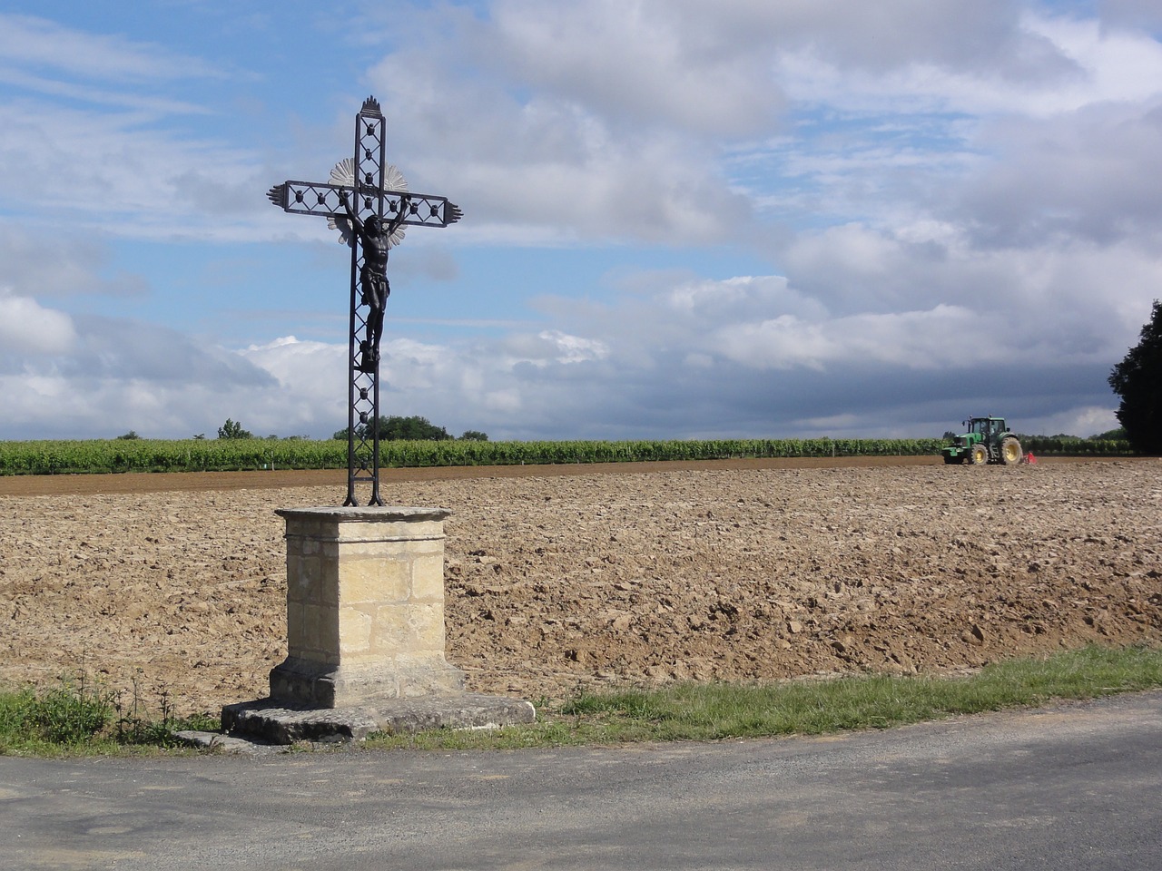 Bayon Sur Gironde, Kelias, Simbolis, Religinis, Krikščionybė, Jėzus, Laukas, Kaimas, Nemokamos Nuotraukos,  Nemokama Licenzija