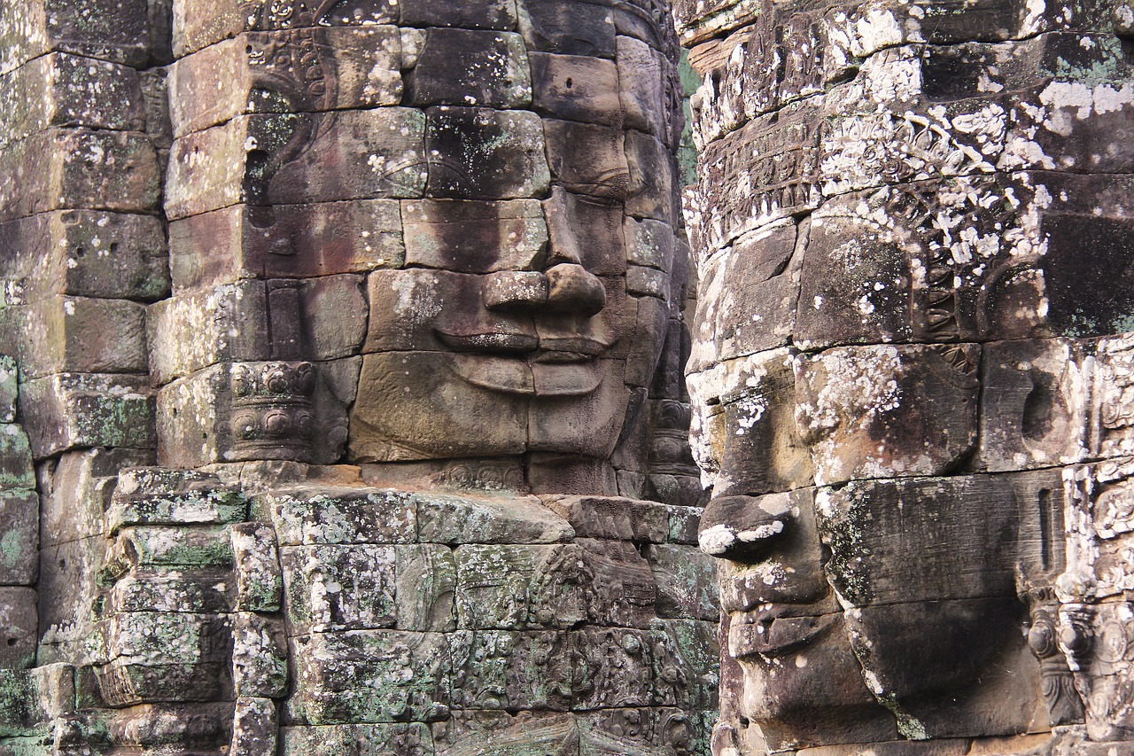 Bajono Šventykla, Šventykla, Kelionė, Senovinis, Senas, Filmas, Gražus, Angkor Wat, Siem Grižti, Kambodža