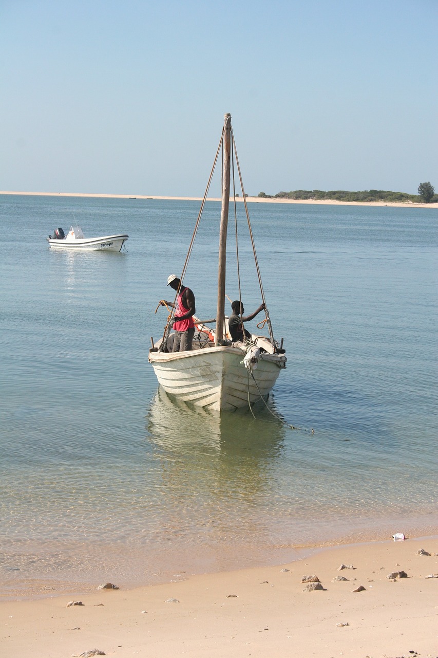 Bazaruto, Žvejai, Mozambikas, Valtis, Laivas, Tradicija, Jūra, Buriavimas, Vanduo, Jūrinis