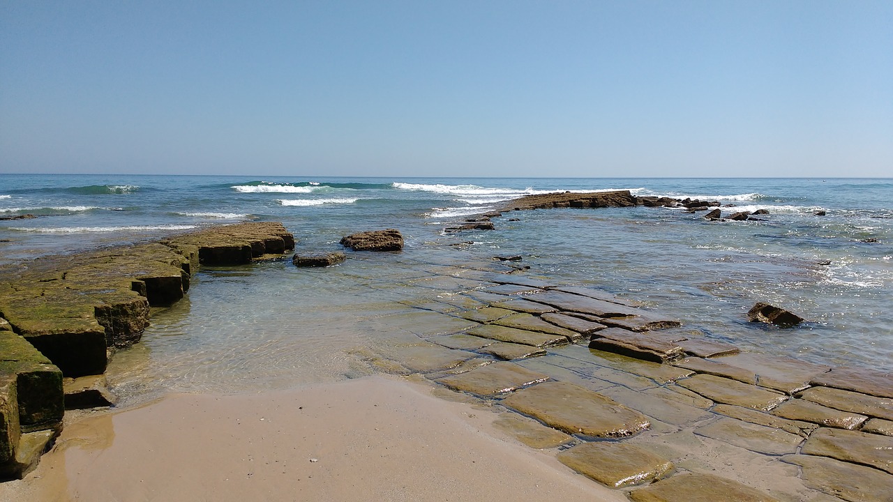 Papludimys, Rokas, Mar, Mėlynas, Vandenynas, Vanduo, Litoral, Gamta, Akmenys, Beira Mar