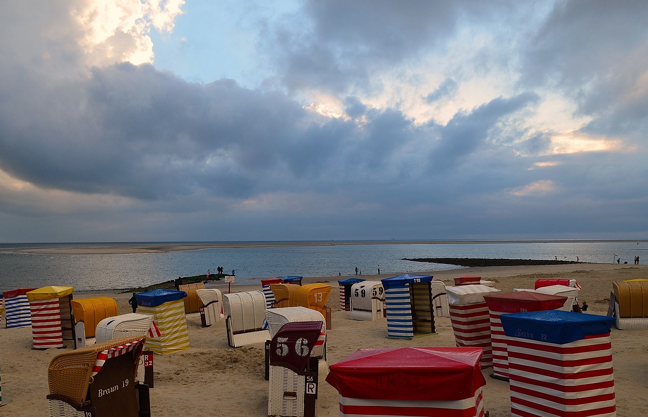 Papludimys, Borkum, Twilight, Mėlyna Valanda, Apšvietimas, Klubai, Atmosfera, Nuotaika, Debesys, Nemokamos Nuotraukos