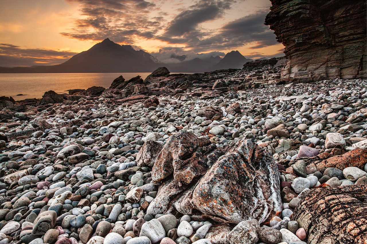 Papludimys, Kranto, Akmenys, Rokas, Jūra, Vanduo, Ežeras, Škotija, Skye, Isle Of Skye