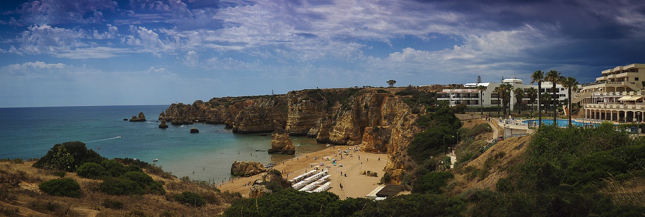 Papludimys, Algarve, Panorama, Nemokamos Nuotraukos,  Nemokama Licenzija