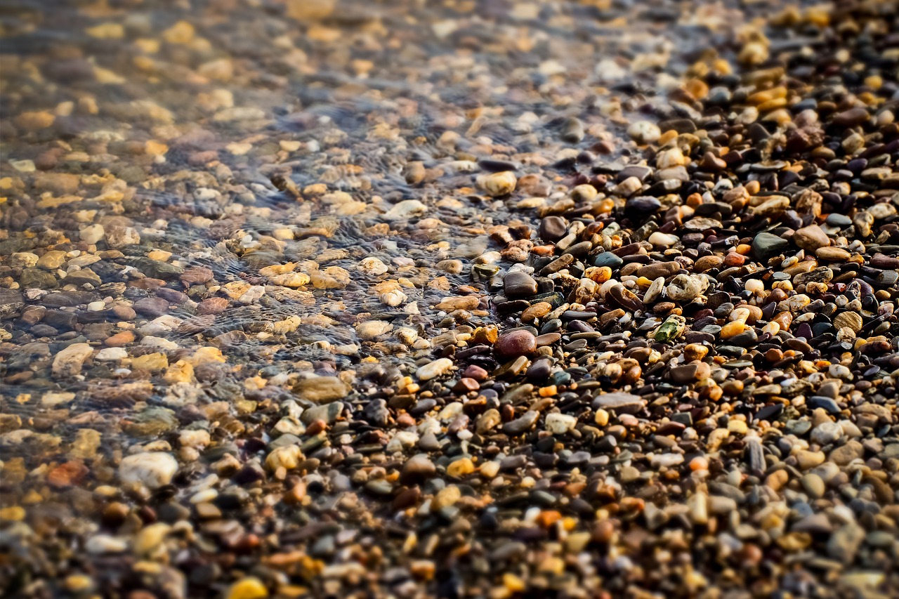 Papludimys,  Žvyruotas,  Vandens,  Akmenys,  Akmenukai,  Pebble Beach,  Žemės,  Atostogos,  Struktūra,  Vandenys