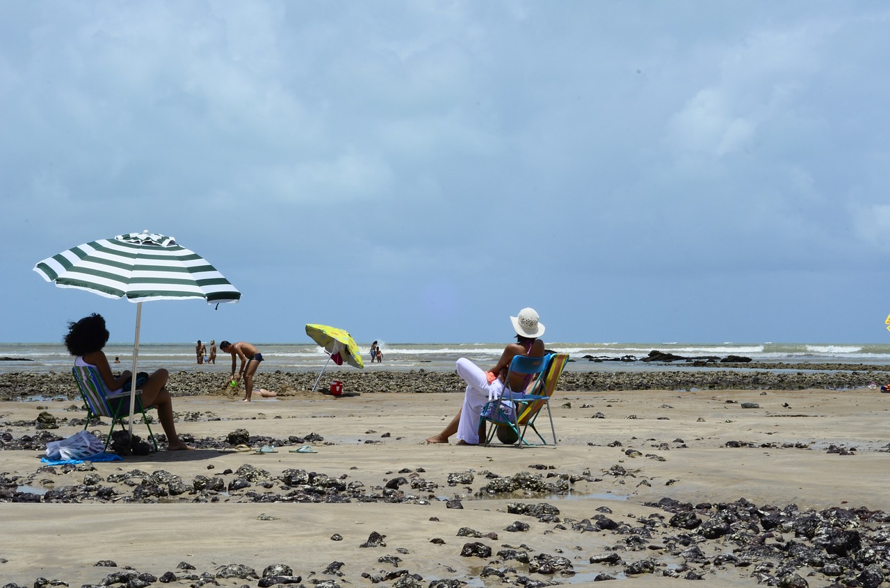 Papludimys, Smėlis, Mar, Horizontas, Vandenynas, Vasara, Žmonės, Litoral, Smėlio Paplūdimys Beira Mar, Turizmas