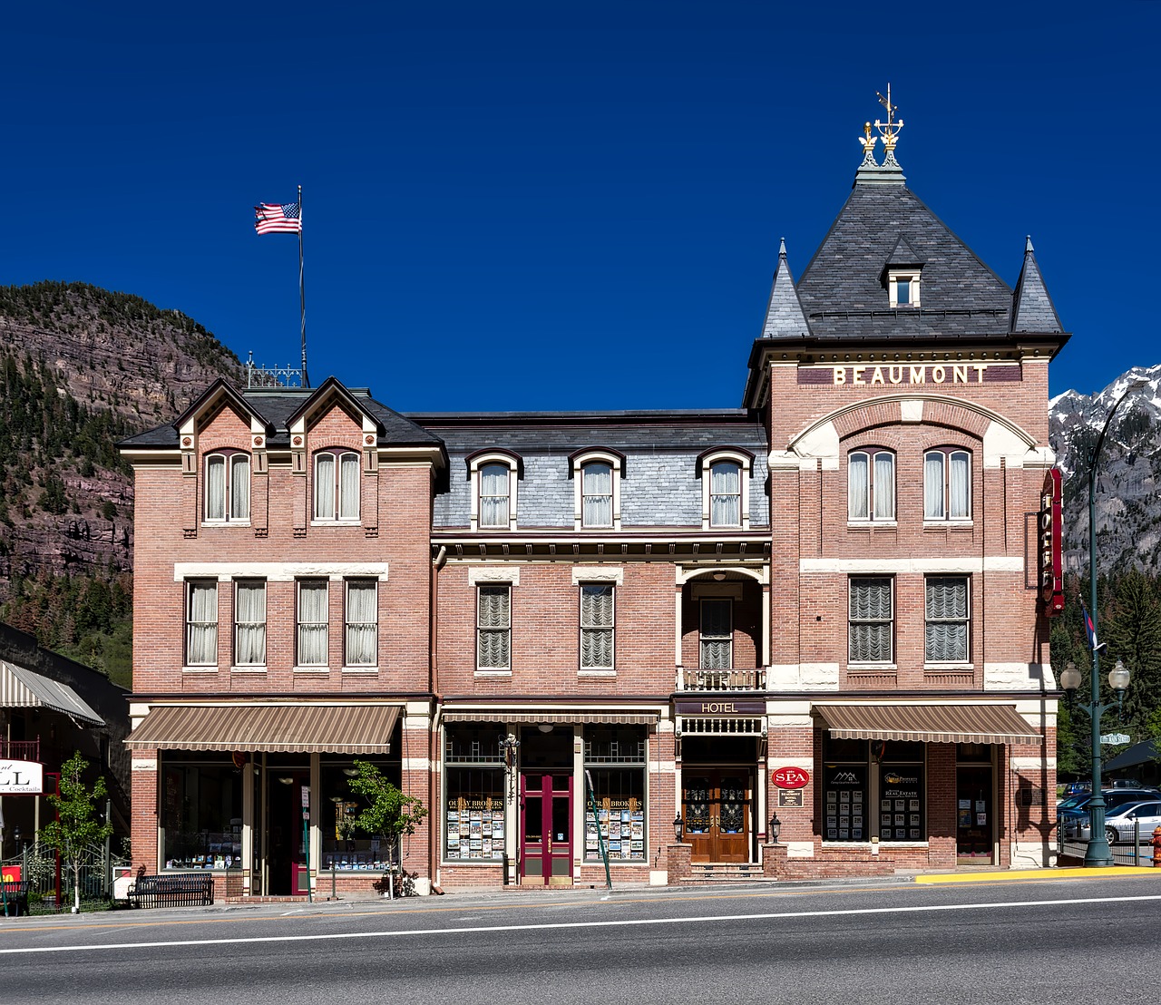 Beaumont Hotel, Ouray, Colorado, Miestas, Miestas, Miesto, Pastatas, Architektūra, Orientyras, Istorinis