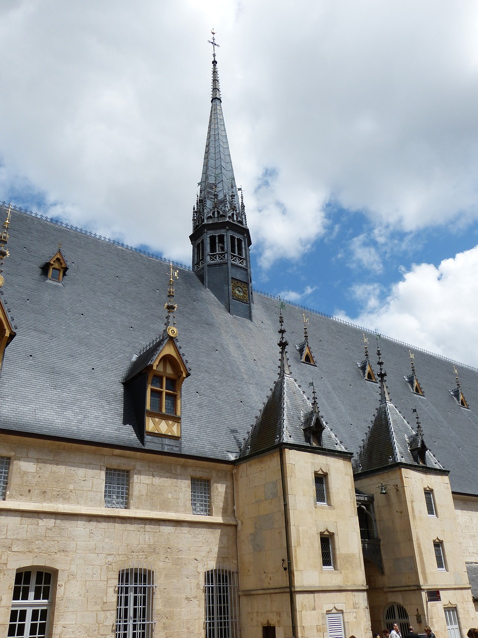 Beaune, France, Burgundija, Viduramžiai, Ligoninė, Viešbutis De Dieu, Stogas, Plyta, Pastatas, Architektūra