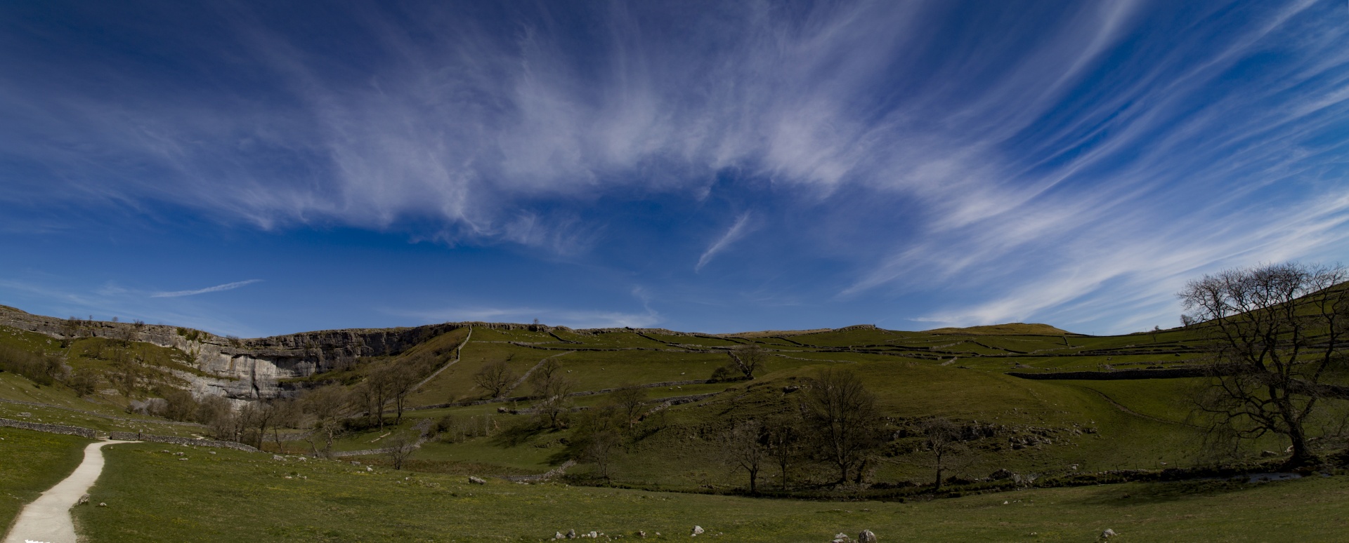 Cove,  Dales,  Laukai,  Žalias,  Keliautojams,  Orientyras,  Kalkakmenis,  Malham,  Nacionalinis,  Šiaurė