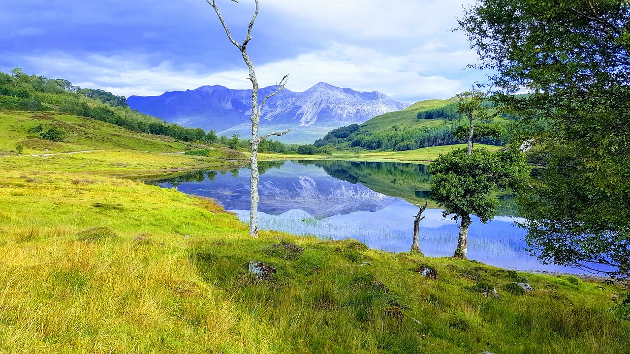 Beinn Eighe,  Rankovė Coulin,  Atspindžiai,  Kalnai,  Kraštovaizdis,  Vandens,  Pobūdį,  Lauke,  Kalnų,  Kaimo