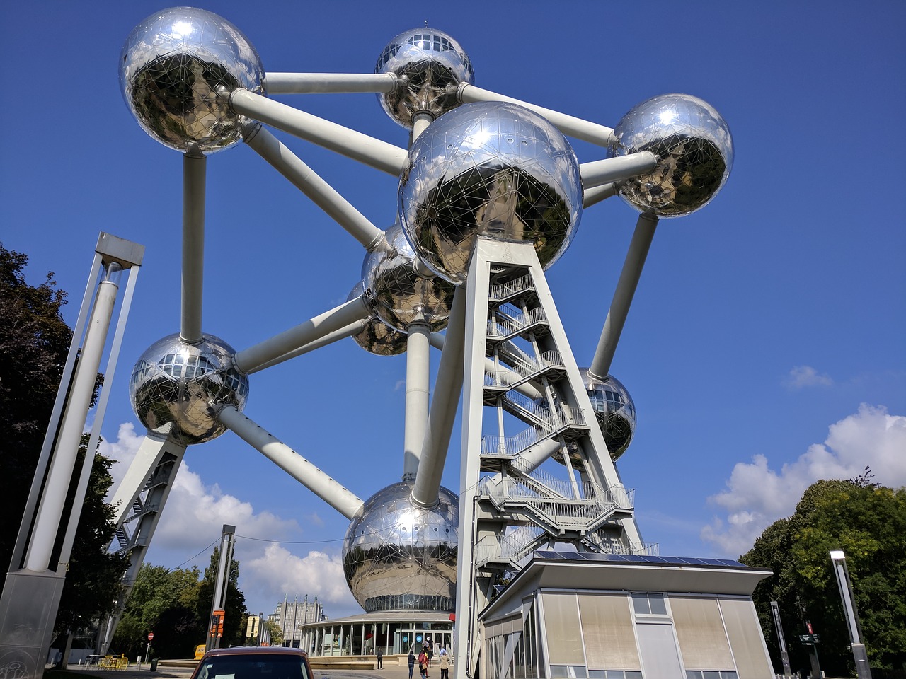 Belgija, Briuselis, Atomas, 1958, Expo, Nemokamos Nuotraukos,  Nemokama Licenzija