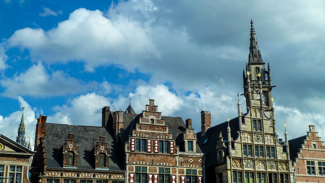 Belgija,  Briugė,  Architektūra,  Miestas,  Debesys, Nemokamos Nuotraukos,  Nemokama Licenzija