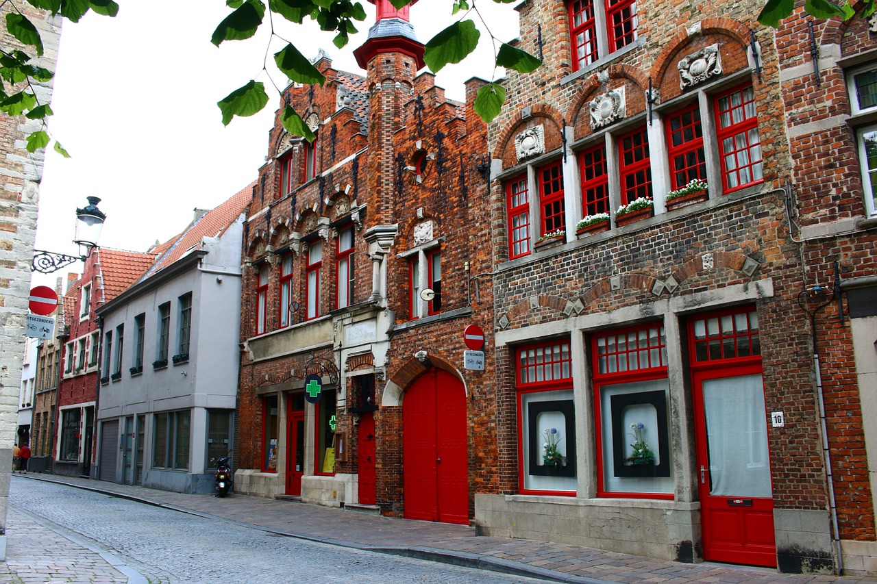 Belgija, Bruges, Viduramžiai, Romantiškas, Istoriškai, Fasadas, Pastatas, Architektūra, Pasaulinis Paveldas, Viduramžių Miestas