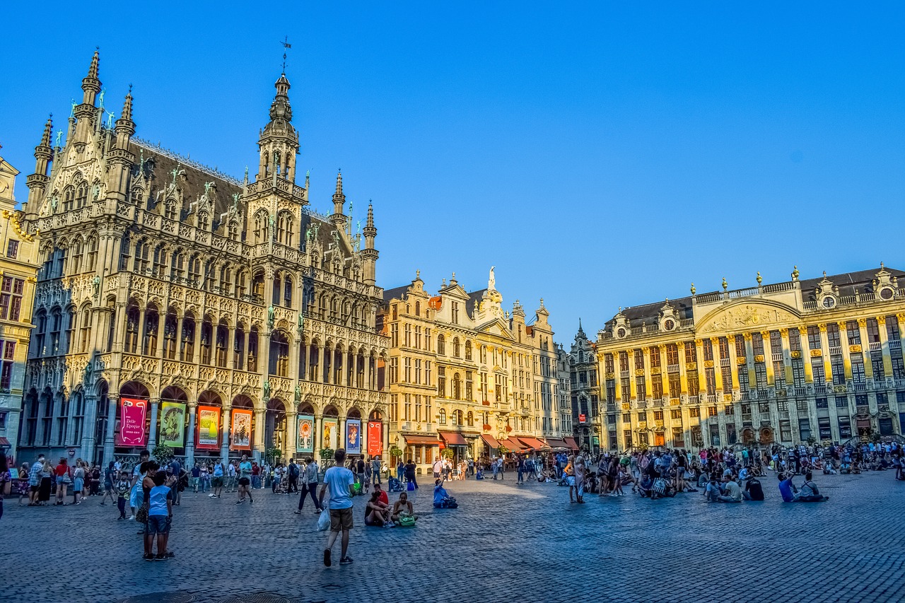 Belgija,  Briuselyje,  Grand Place,  Pastatai,  Architektūra,  Europa,  Miestas,  Belgijos,  Kvadratinių,  Kelionė