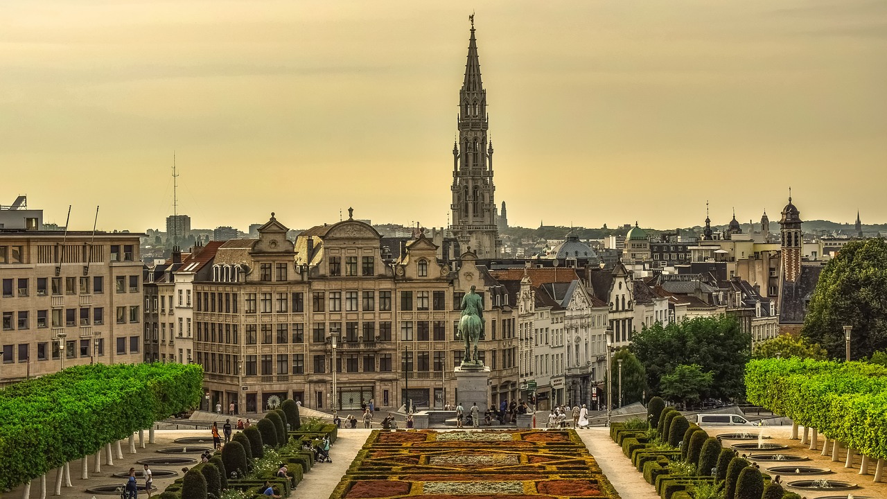 Belgija,  Briuselyje,  Menai Loi,  Architektūra,  Pastatai,  Kvadratinių,  Gėlių Kilimas,  Kelionė,  Turizmas,  Popietę
