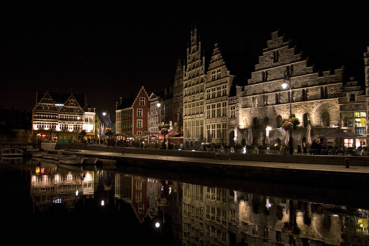 Belgija, Gentas, Europa, Architektūra, Kelionė, Miestas, Turizmas, Fasadas, Benelux, Miestas