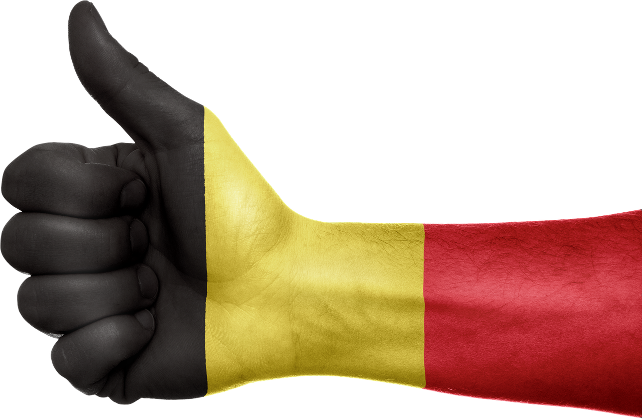 Belgija, Vėliava, Ranka, Nacionalinis, Pirštai, Patriotinis, Patriotizmas, Belgian, Europietis, Europa