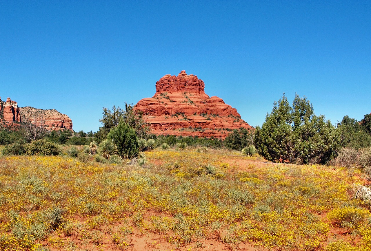 Bell Rock,  Raudonos Uolos,  Usa,  Arizona,  Sedona, Nemokamos Nuotraukos,  Nemokama Licenzija