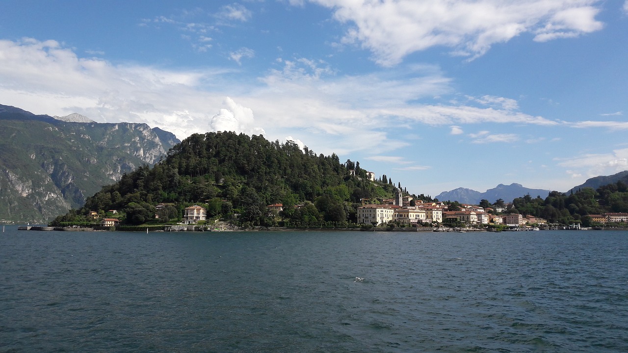 Bellagio, Ežero Como, Italy, Como, Ežeras, Europa, Vasara, Kelionė, Atostogos, Panorama