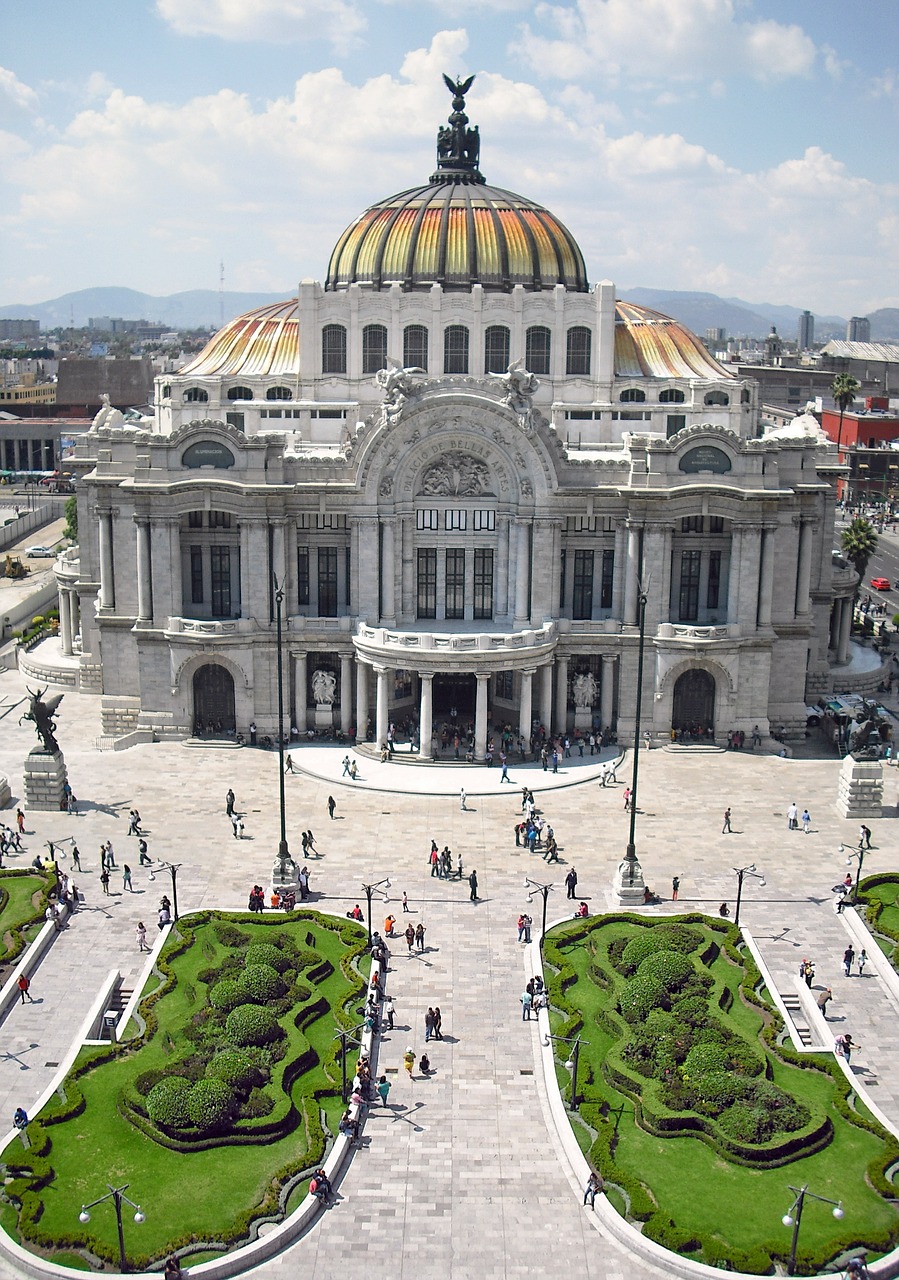 Bellas Artes, Pastatas, Meksika, Paminklas, Muziejus, Menas, Teatras, Architektūra, Kultūra, Miesto