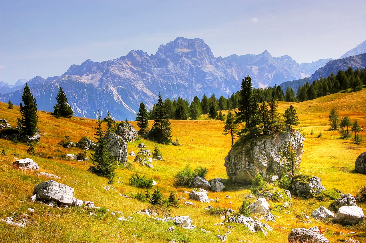 Belluno, Dolomitai, Alpių, Italy, Kalnai, Gamta, Dangus, Kraštovaizdis, Vasara, Unesco Pasaulio Paveldas