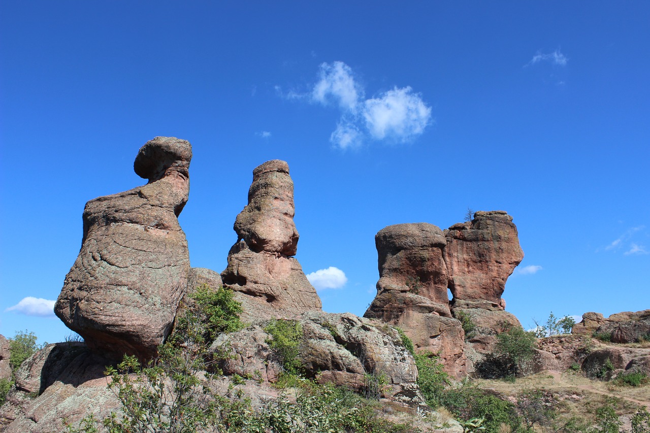 Belogradchik, Akmenys, Bulgarija, Kalnas, Kraštovaizdis, Žinomas, Kelionė, Europa, Formavimas, Debesys