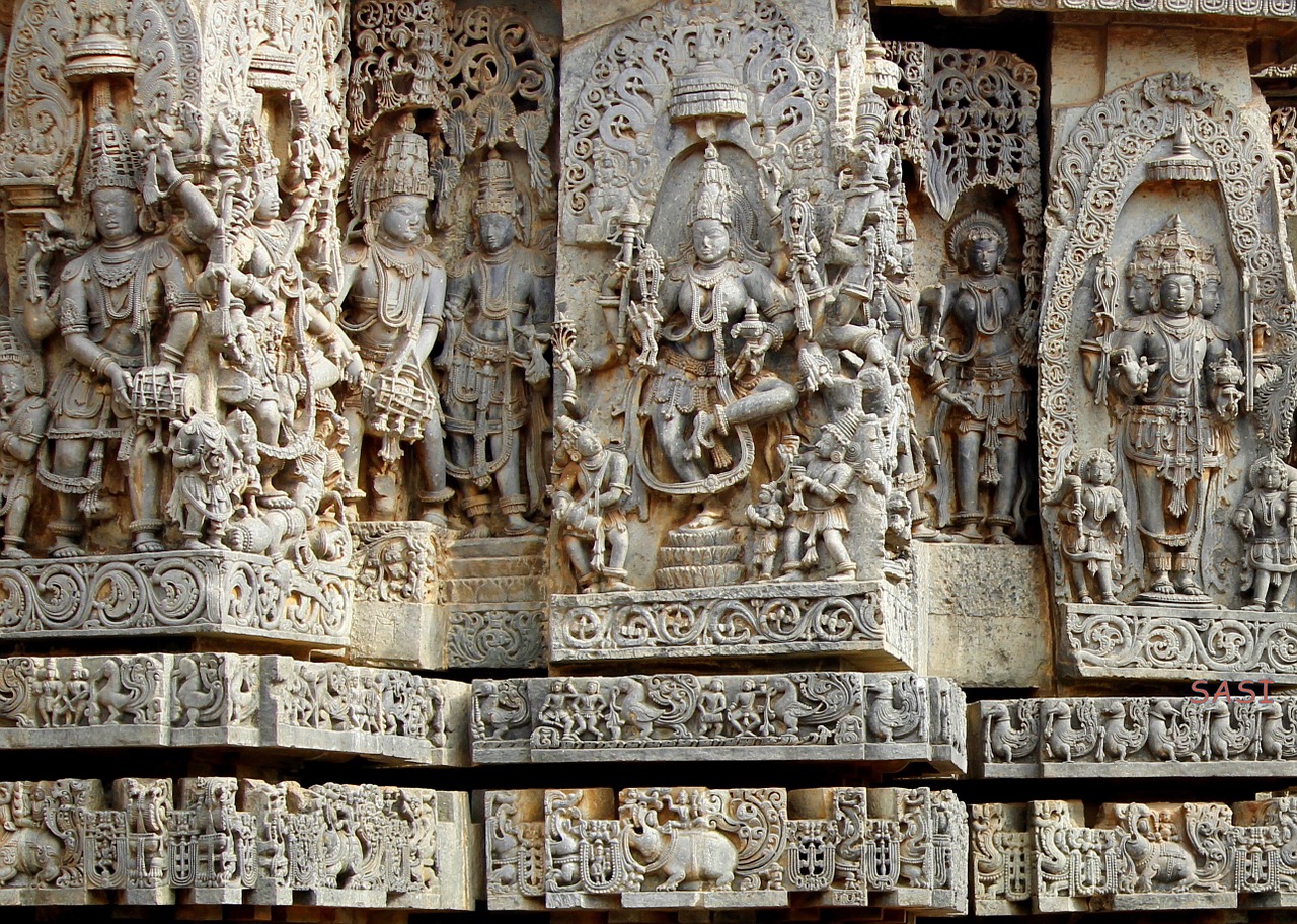 Belur, Halebeedu, Hoysala Skulptūra, Senoji Šventykla, Statula, Hinduizmas, Paveldas, Kelionė, Deivė, Paminklas