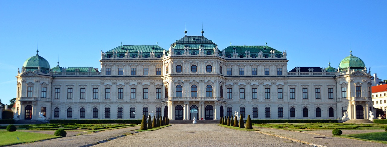 Belvedere, Pilis, Barokas, Vienna, Viršutinė Belvedere, Atgal, Austria, Prinz Eugen, Ryto Šviesa, Barokschloss