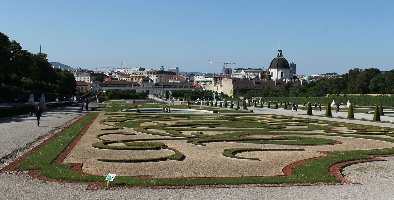 Belvedere, Sodai, Vienna, Rūmai, Pilis, Architektūra, Parkas, Austria, Žinomas, Turizmas