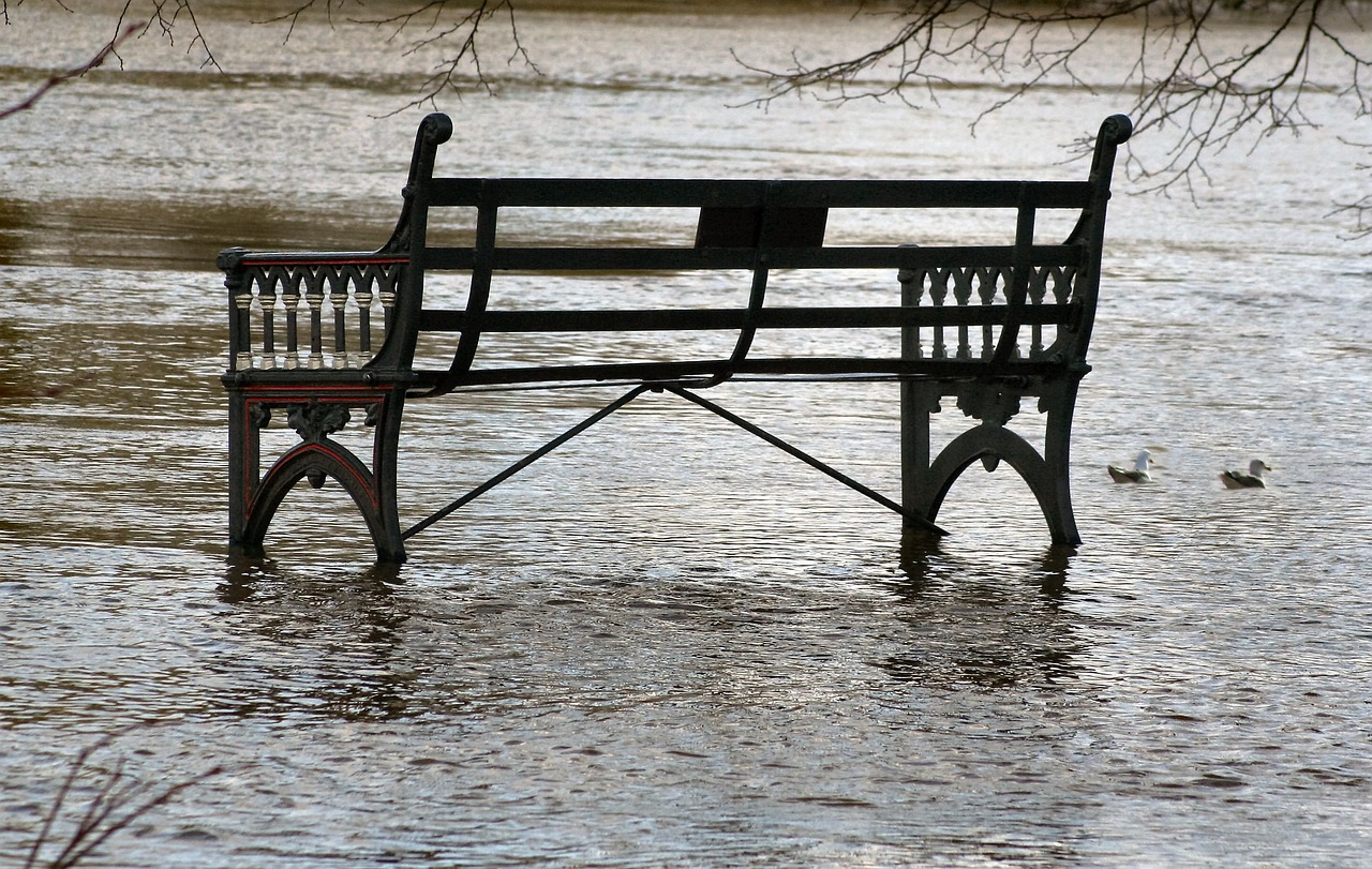 Stendas, Potvynis, Parkas, Metalinė Sėdynė, Nemokamos Nuotraukos,  Nemokama Licenzija