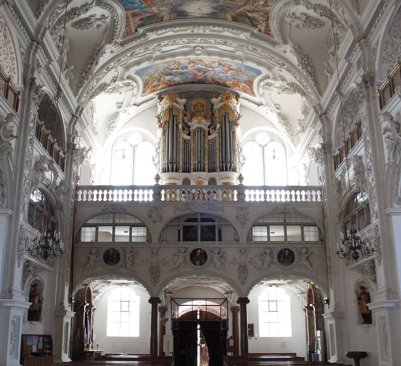 Benediktbeuern, St Benediktas, Vienuolynas, Bažnyčia, Organas, Interjeras, Katalikų, Dekoruoti, Nemokamos Nuotraukos,  Nemokama Licenzija