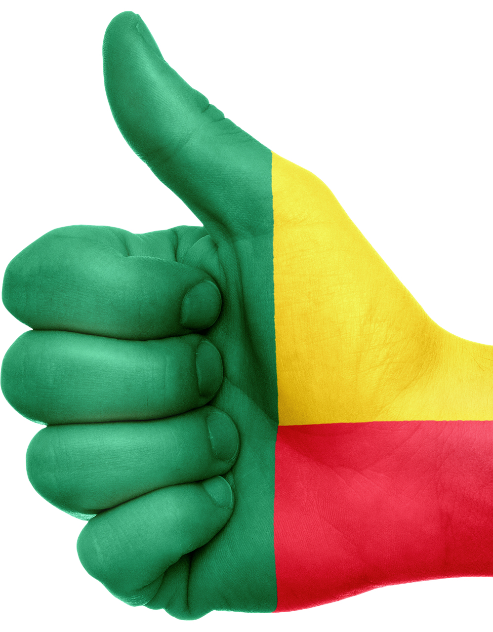 Beninas, Vėliava, Ranka, Nacionalinis, Pirštai, Patriotinis, Patriotizmas, Afrikos, Beninas, Gestas