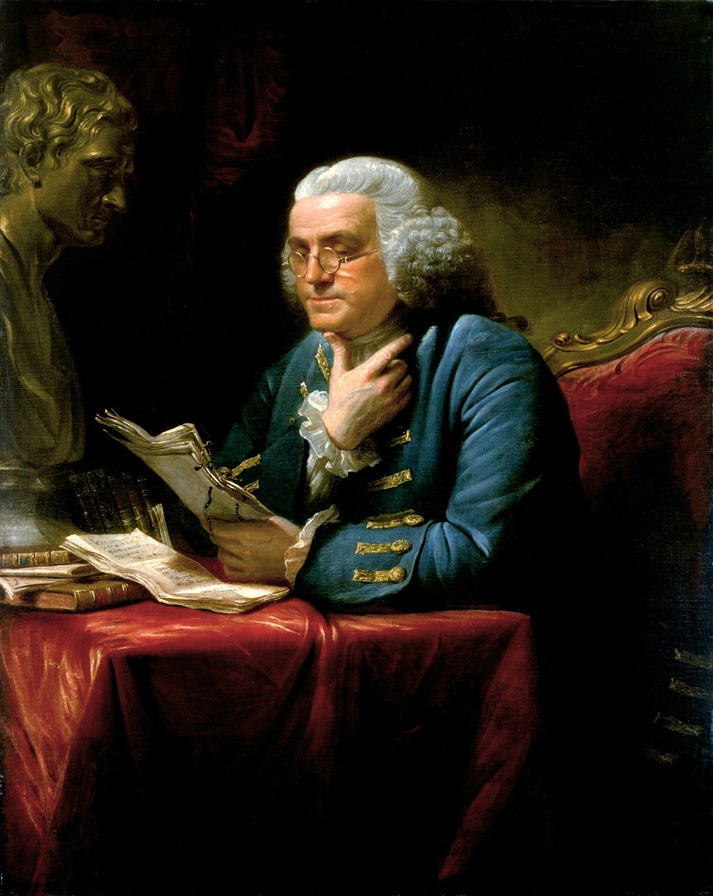 Benjamin Franklin, 1767, Rašytojas, Gamtos Mokslininkai, Išradėjas, Steigėjas, United Amsterdam, Usa, Amerikietis, Portretas