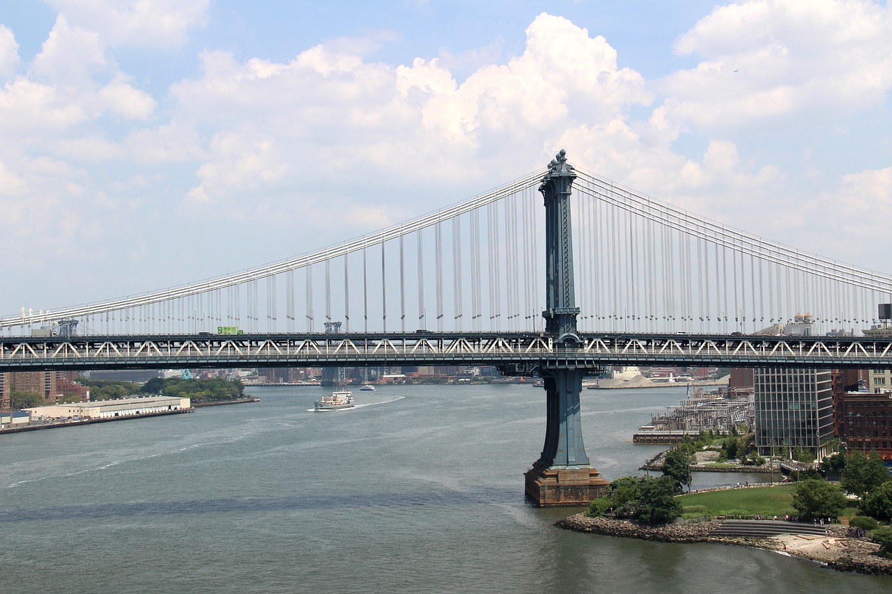 Benjamin Franklin Bridge, Nyc, Amerikietis, Mus, Manhatanas, Didmiestis, Miesto Panorama, Miesto, Kelionė, Niujorkas