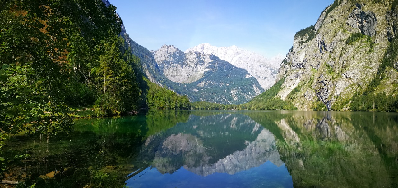 Berchtesgaden,  Upper Lake,  Königssee,  Pobūdį,  Vandens,  Išsaugojimas,  Žygiai,  Atsipalaiduoti,  Veidrodinis, Nemokamos Nuotraukos