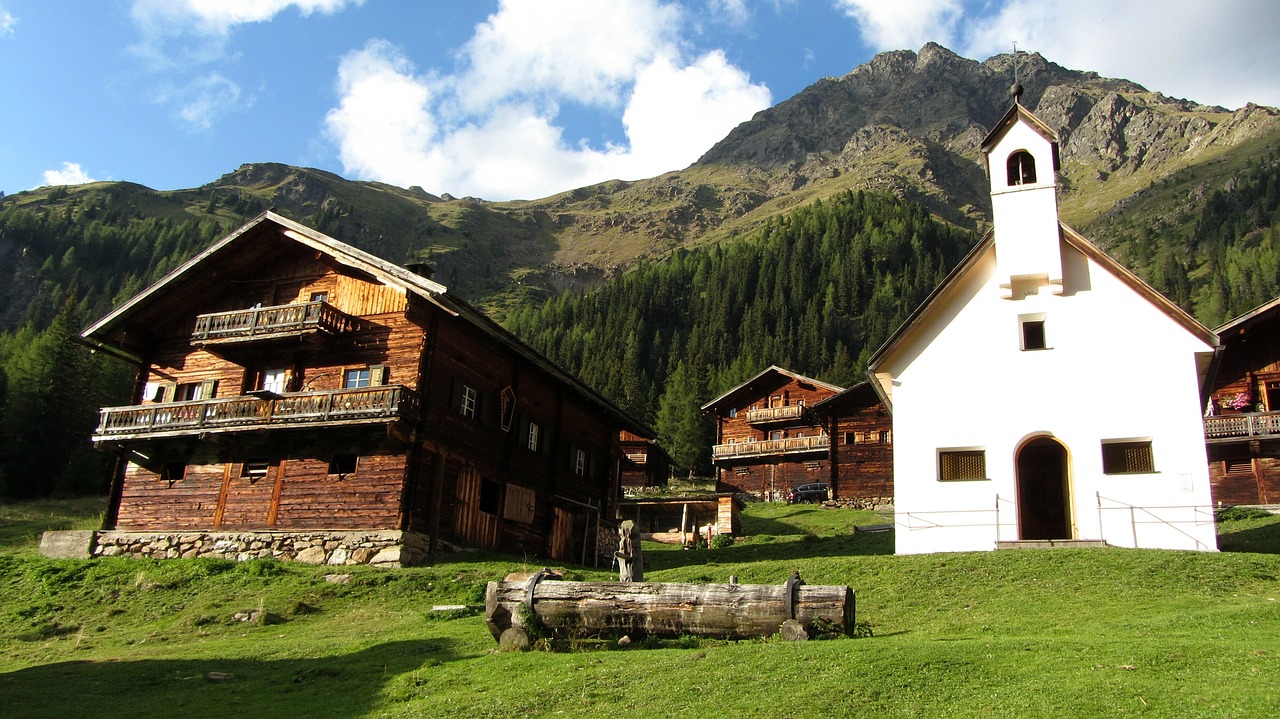 Bergdorf, Kalnai, Alm, Alpių Nameliai, Gamta, Kraštovaizdis, Villgratental-Osttirol, Nemokamos Nuotraukos,  Nemokama Licenzija