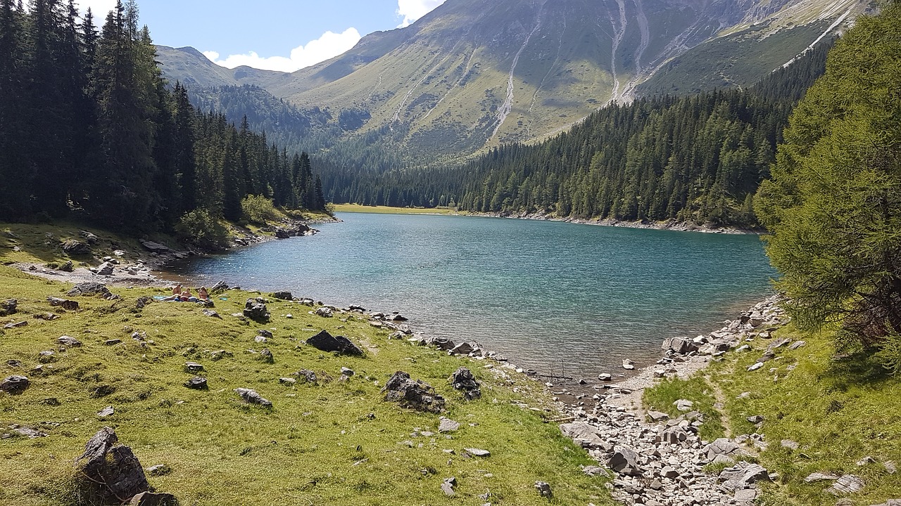 Bergsee, Kalnai, Alp, Vasara, Miškas, Gamta, Ežeras, Alpių, Austria, Vanduo