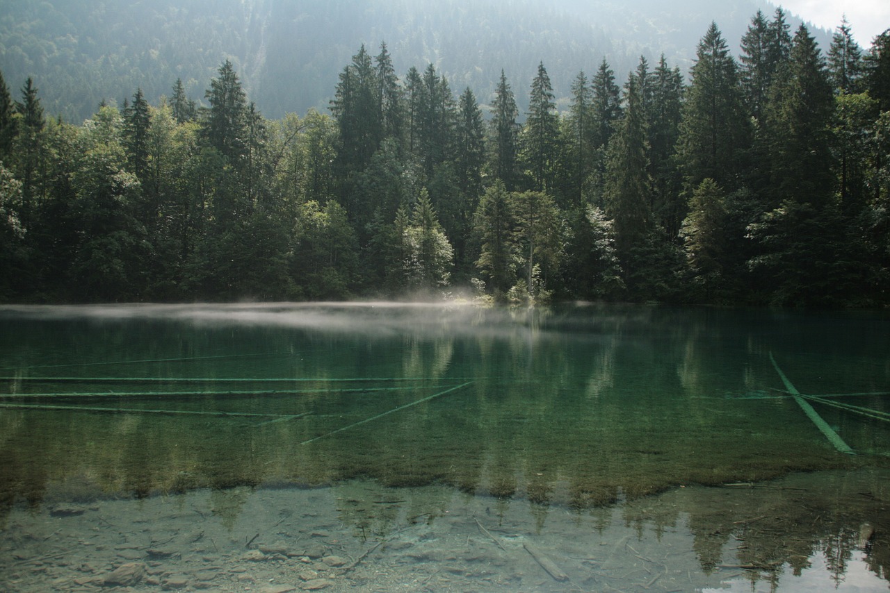 Bergsee, Alpių, Ežeras, Rūkas, Veidrodis, Vanduo, Gamta, Nemokamos Nuotraukos,  Nemokama Licenzija