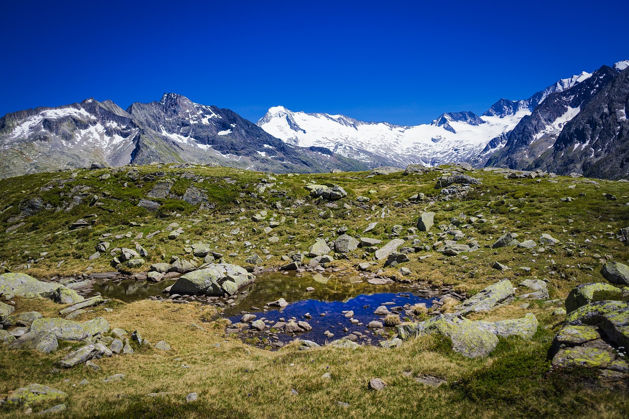 Bergsee, Alpių, Kalnai, Gamta, Austria, Kraštovaizdis, Tyrol, Kalnų Peizažas, Zillertal, Nemokamos Nuotraukos