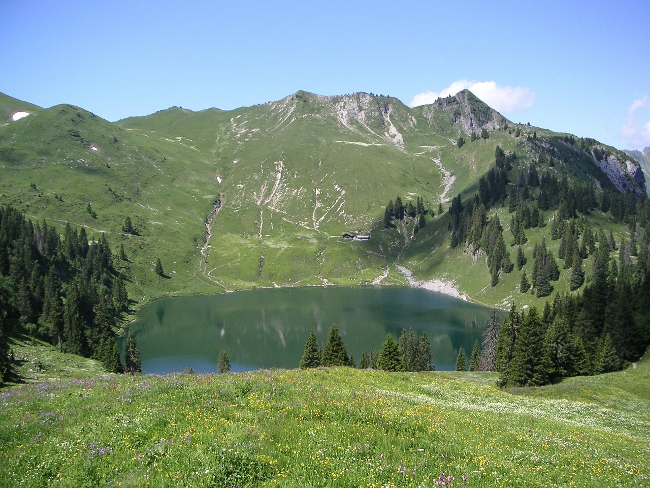 Bergsee, Oberland, Šveicarija, Alpių, Kalninis Ežeras, Ežeras, Kalnai, Nemokamos Nuotraukos,  Nemokama Licenzija