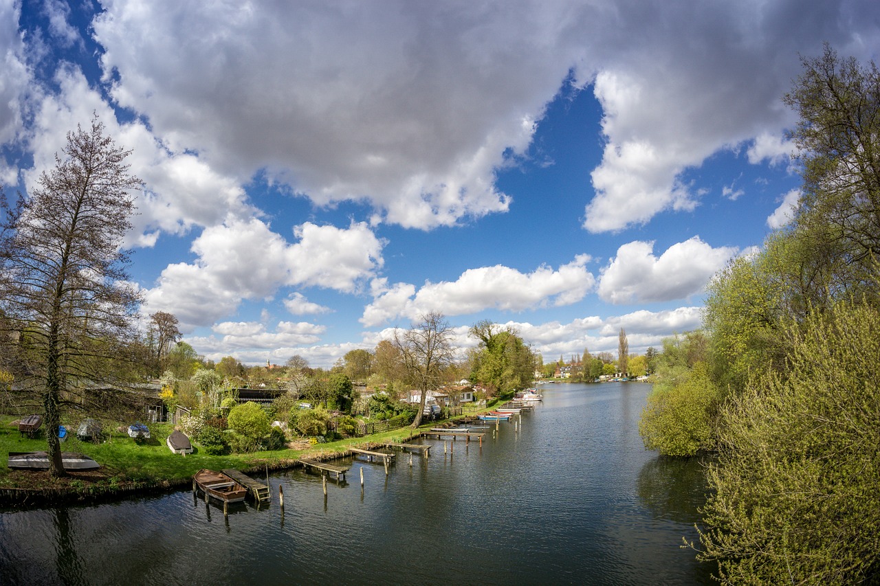 Berlynas, Šurprizas, Senas Šėlsmas, Upė, Köpenick, 8Mm, Vasara, Bankas, Kapitalas, Debesys