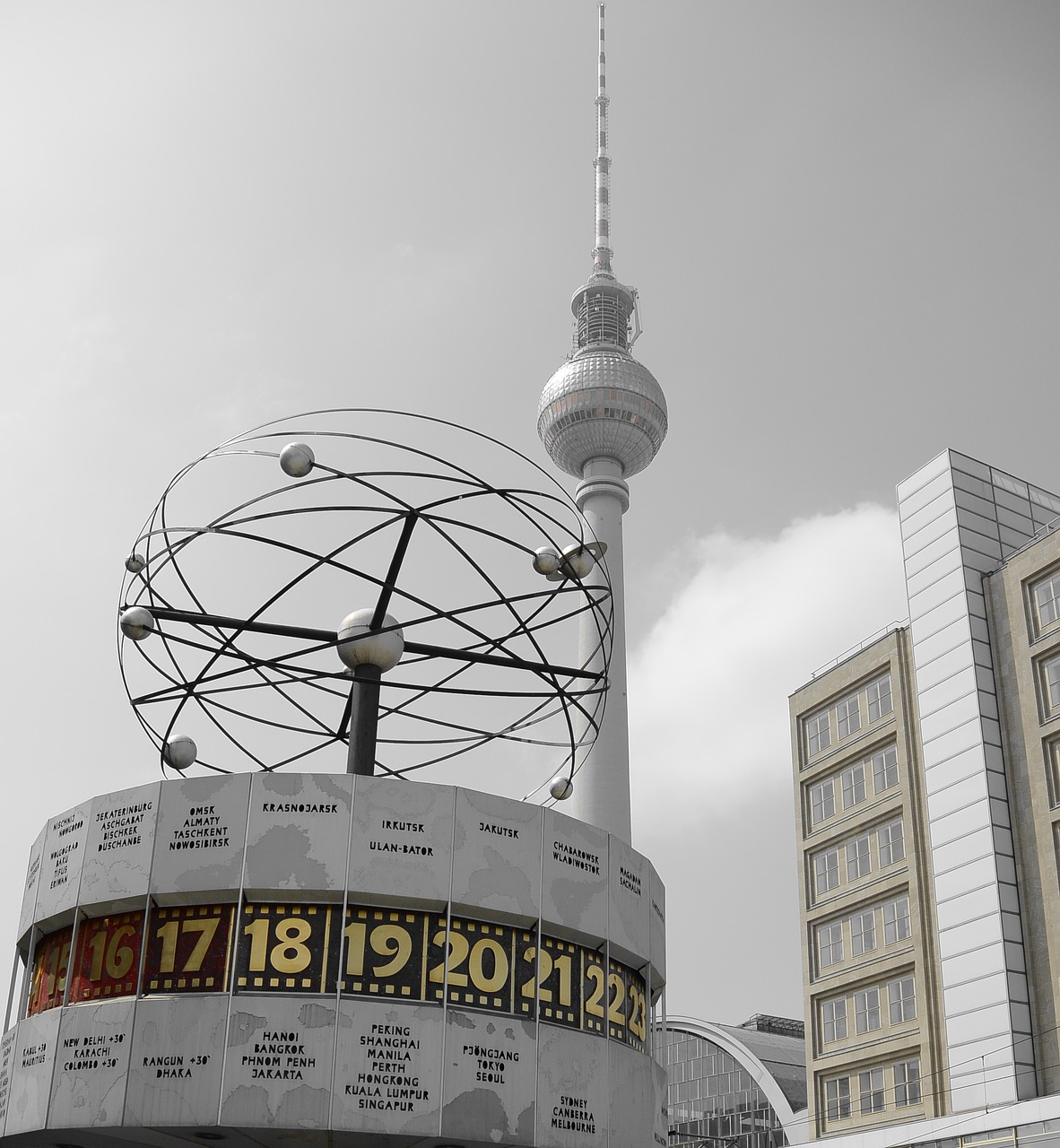 Berlynas, Pasaulio Laikrodis, Vokietija, Tv Bokštas, Alexanderplatz, Nemokamos Nuotraukos,  Nemokama Licenzija