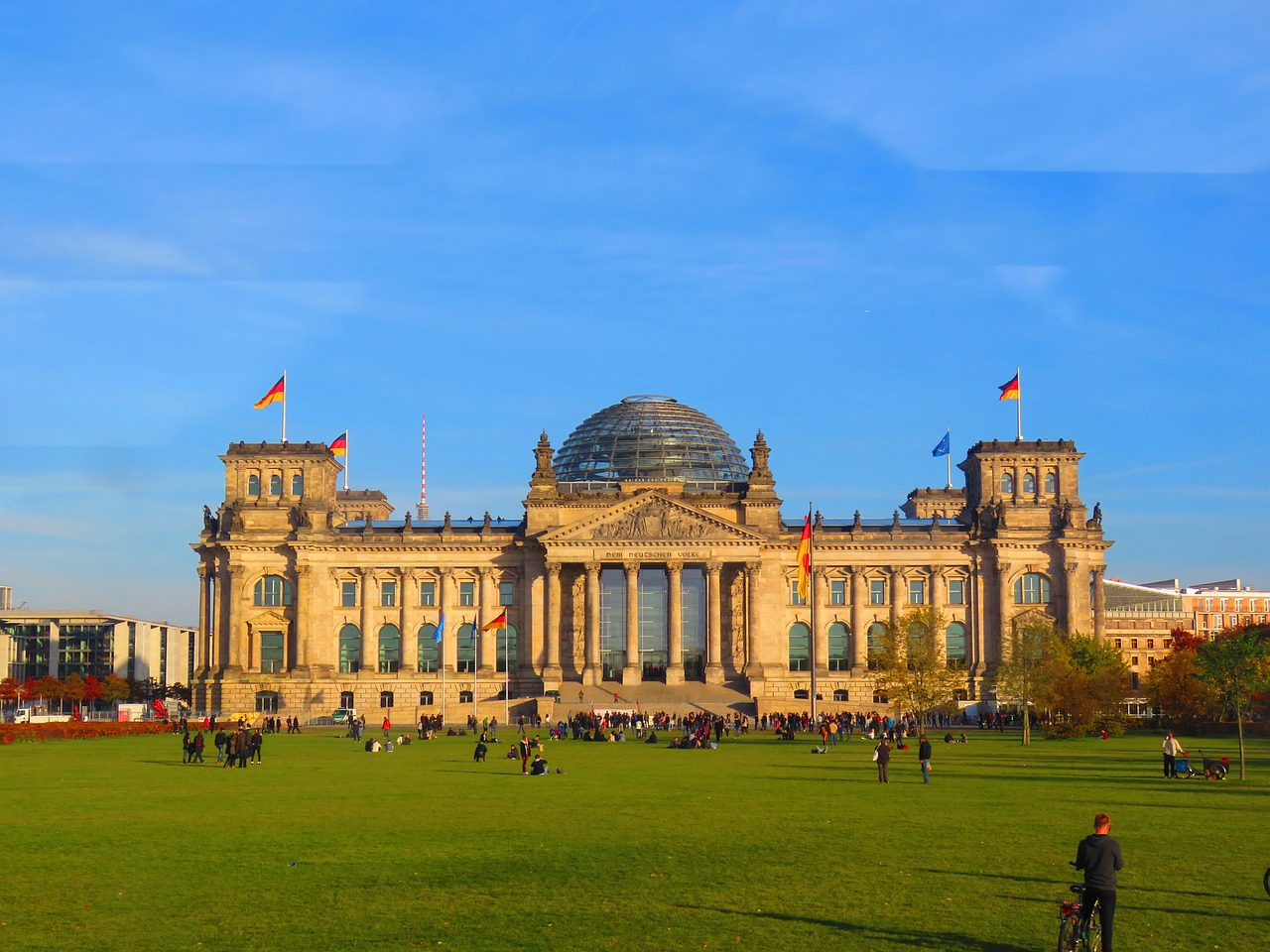 Berlynas, Vakarą, Reichstagas, Ruduo, Nemokamos Nuotraukos,  Nemokama Licenzija