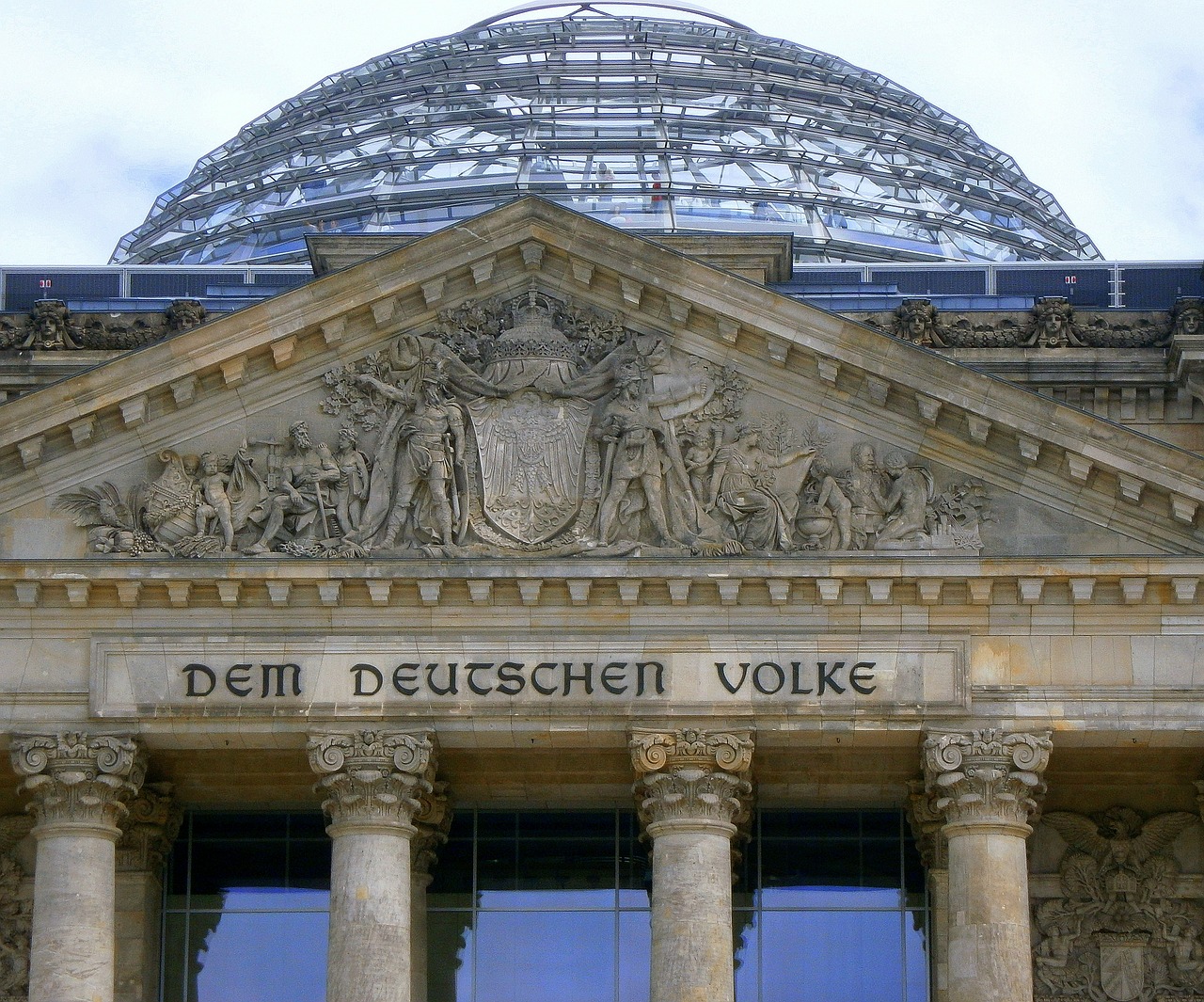 Berlynas, Reichstagas, Orientyras, Architektūra, Vokietija, Kupolas, Vyriausybė, Pastatas, Stiklas, Stiklo Kupolas