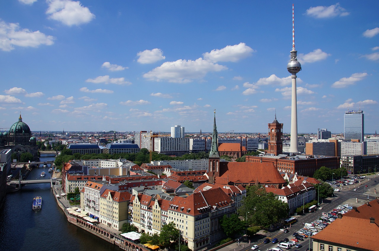 Berlynas, Tv Bokštas, Nikolaiviertel, Dom, Panorama, Alexanderplatz, Kapitalas, Vokietija, Vaizdas, Lankytinos Vietos
