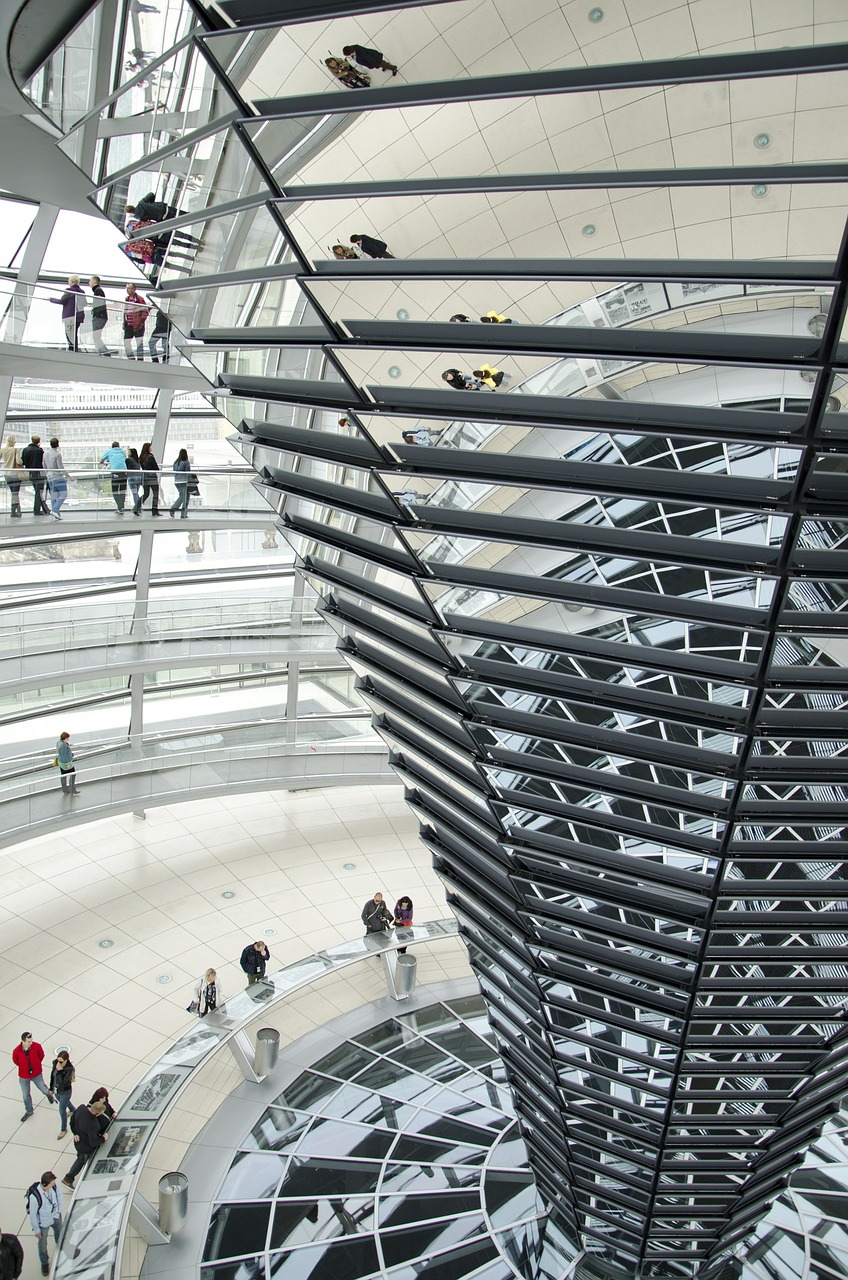 Berlynas, Reichstagas, Pastatas, Veidrodėliai, Architektūra, Vyriausybė, Kupolas, Modernus Menas, Nemokamos Nuotraukos,  Nemokama Licenzija