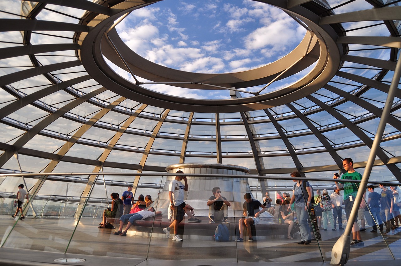 Berlynas, Reichstagas, Kupolas, Stiklas, Nemokamos Nuotraukos,  Nemokama Licenzija