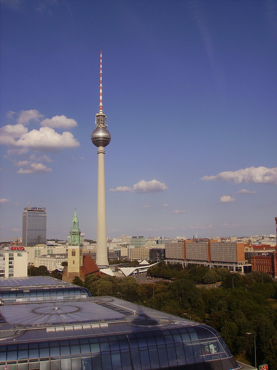 Berlynas, Vokietija, Bokštas, Tv, Televizija, Dangus, Debesys, Miestas, Miestai, Miesto