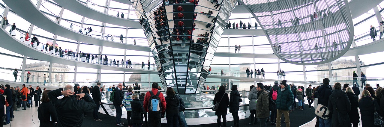 Berlynas, Reichstagas, Kupolas, Vyriausybė, Stiklo Kupolas, Vokietija, Pastatas, Architektūra, Bundestag, Stiklas